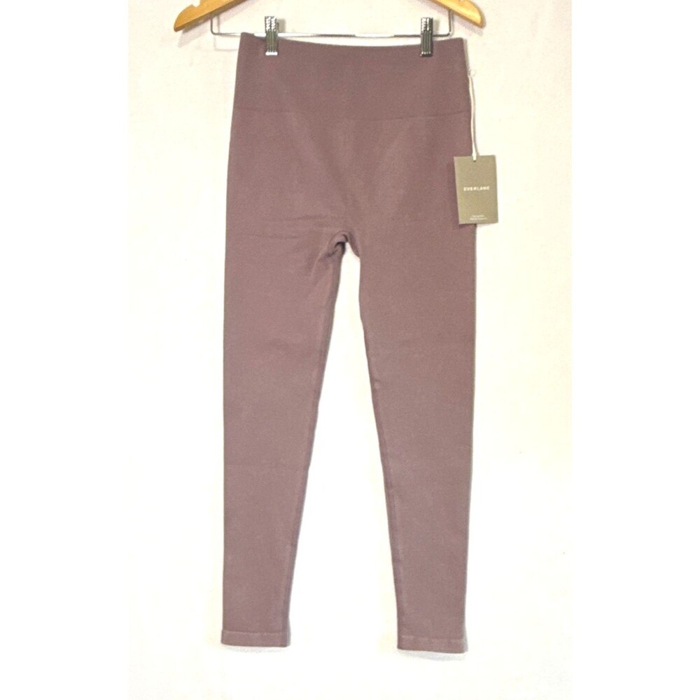Everlane The Seamless Legging NWT Lavender High Rise Rib Knit M/L Ankle Leggings